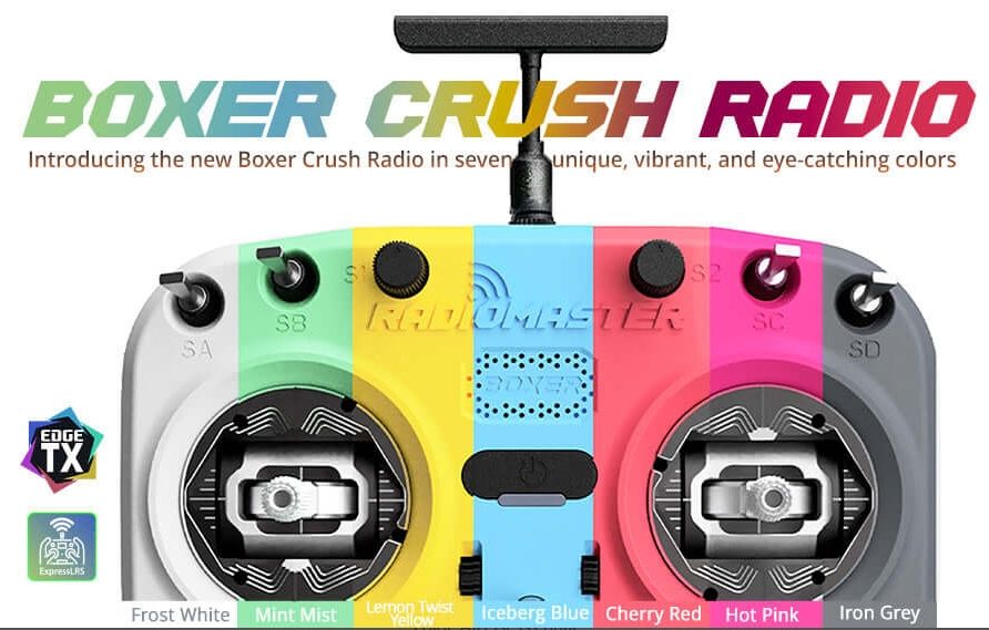 Radiomaster Boxer Crush Radio Controller ELRS [M2] รีโมทรุ่นใหม่ สีสันสวยงาม มีให้เลือกมากถึง 7สี