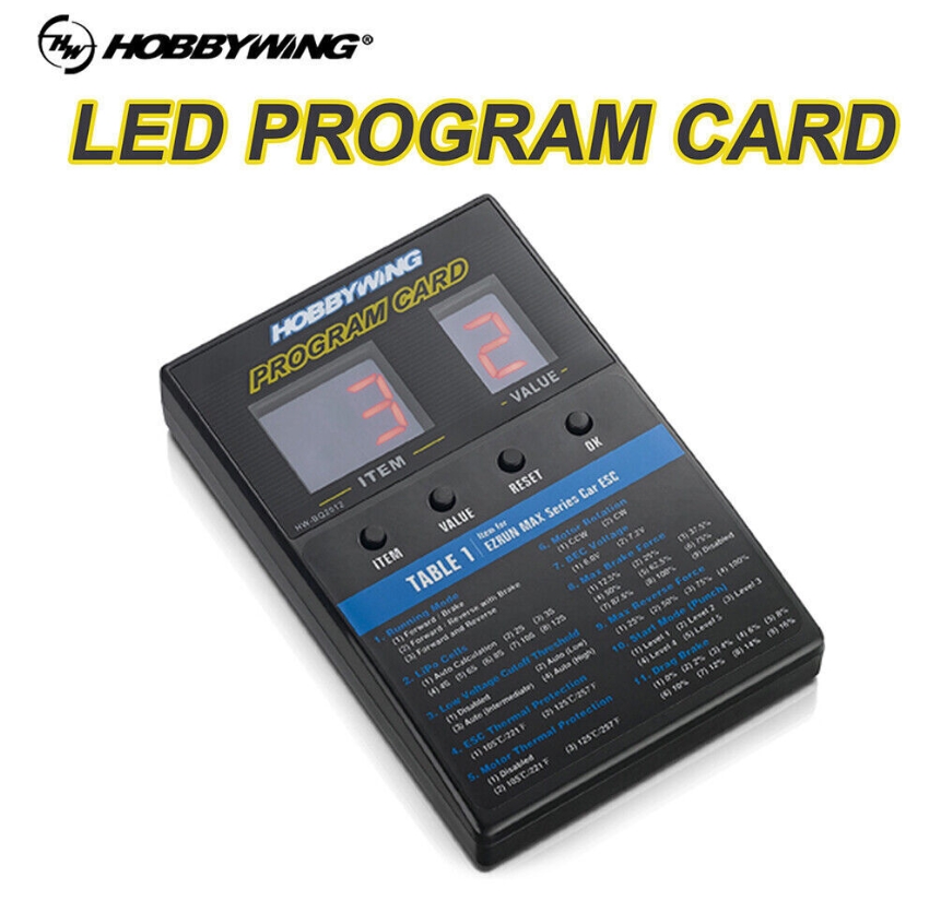 HOBBYWING LED Program Card Box