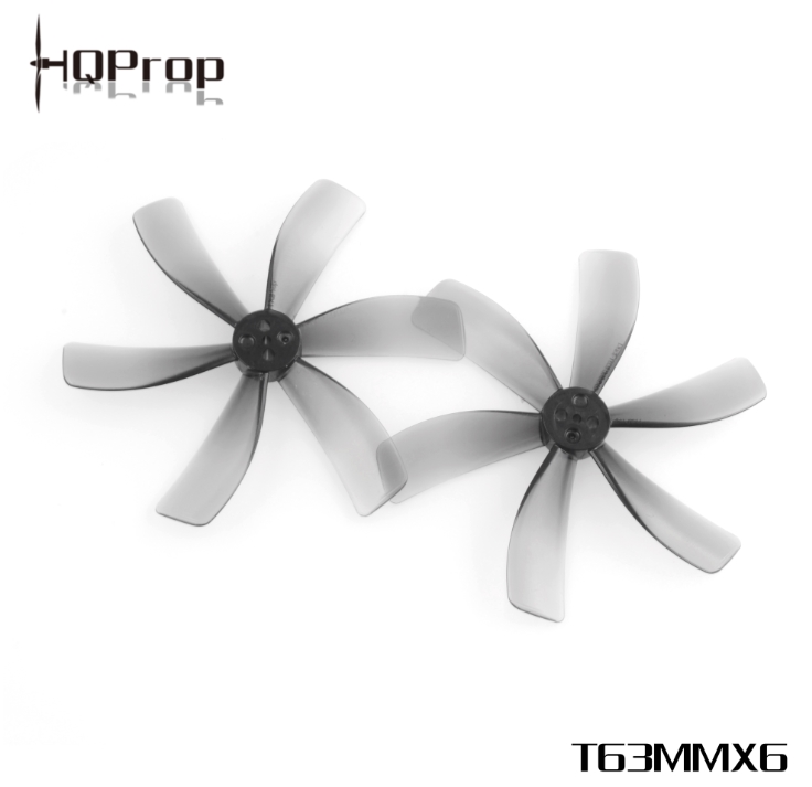 HQprop T63MMX6 2.5Inch 1.5mm Shaft Micro Whoop Prop 1ถุง 4ใบ
