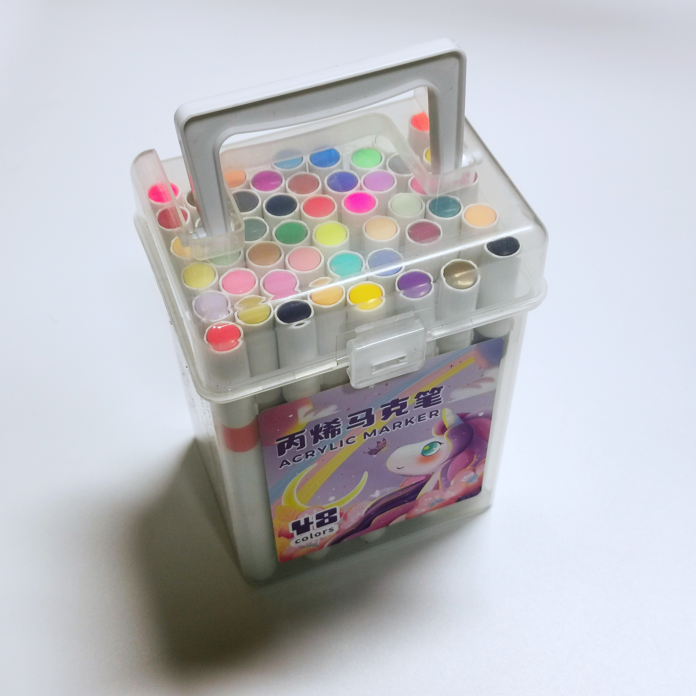 Acrylic Marker 48 Colors Box with Handle