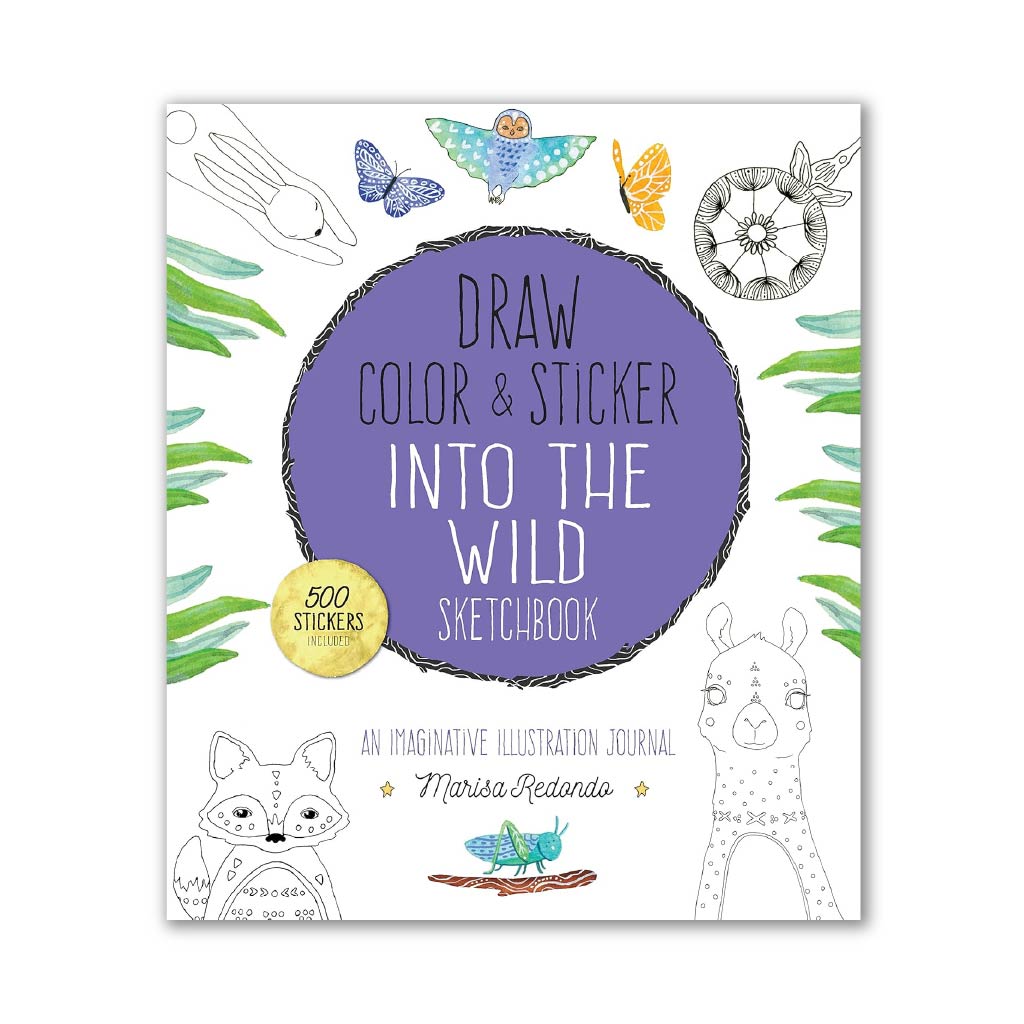 Draw, Color, and Sticker Into the Wild Sketchbook