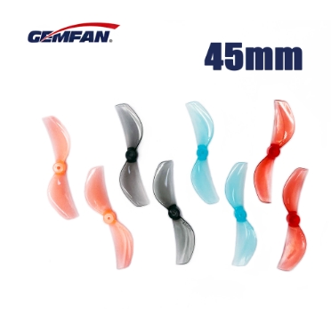 Gemfan 45มม.2เบลด รูแกน 1.5mm 1ถุง 4ใบ ใบพัด โดรน meteor75 pro