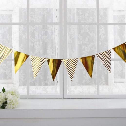 ป้ายแขวนตกแต่ง พร้อมสาย สามเหลี่ยม งานวันเกิด งานปาร์ตี้ต่างๆ