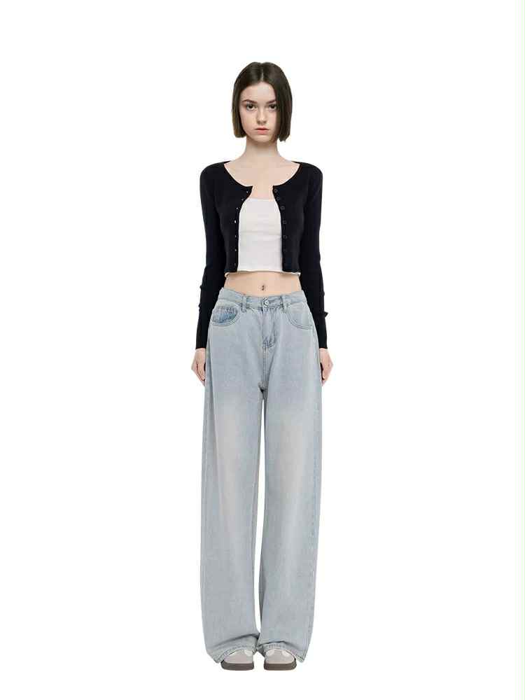 เสื้อครอป แขนยาว ไหมพรม สไตลส์เกาหลี พร้อมส่งในไทย