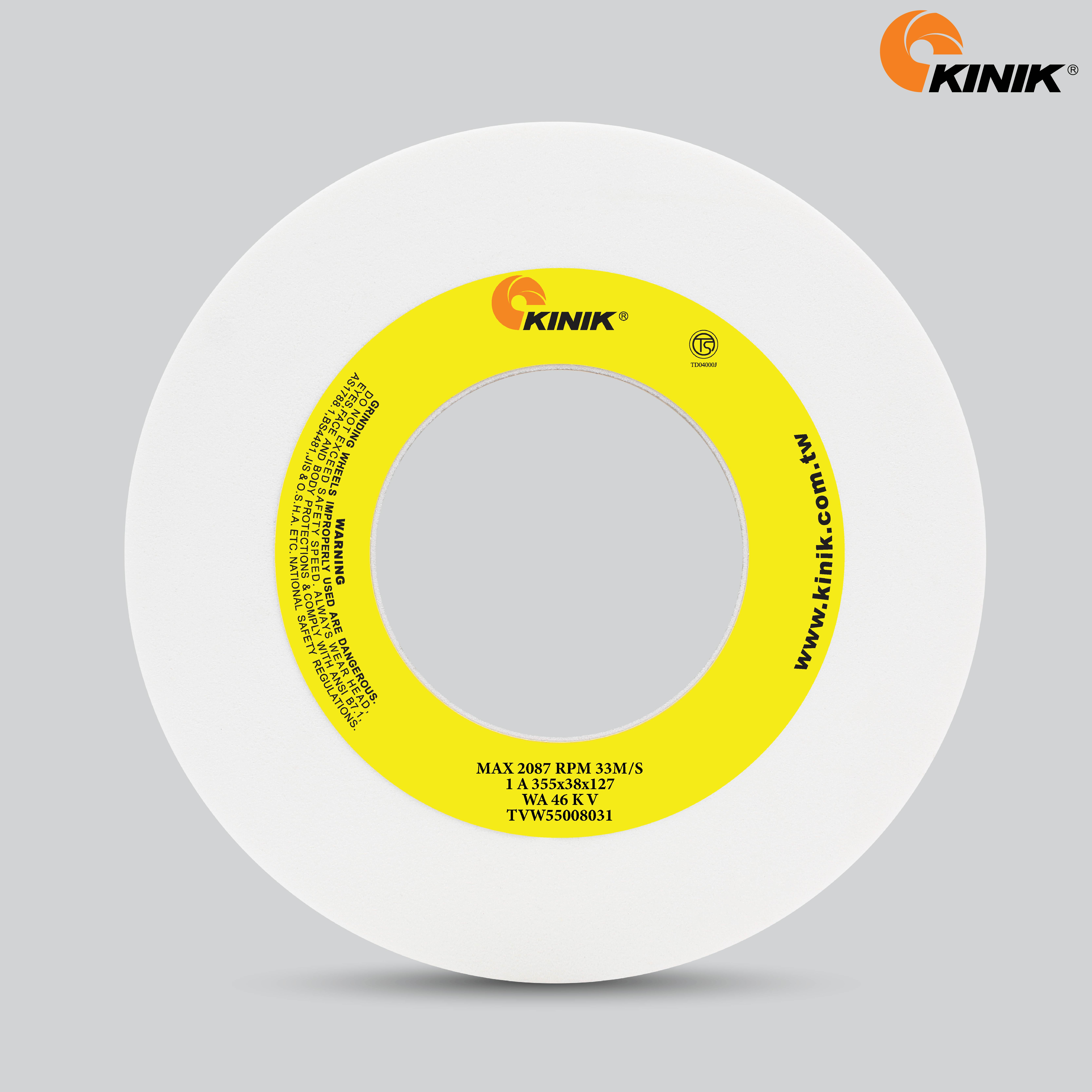 หินเจียร KINIK WA46KV1A 355x38x127 mm.