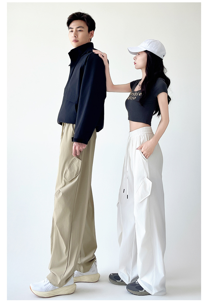 กางเกงวอร์ม สตรีท เอวสูง รุ่นกระเป๋าข้างเฮียง รหัส CN50312