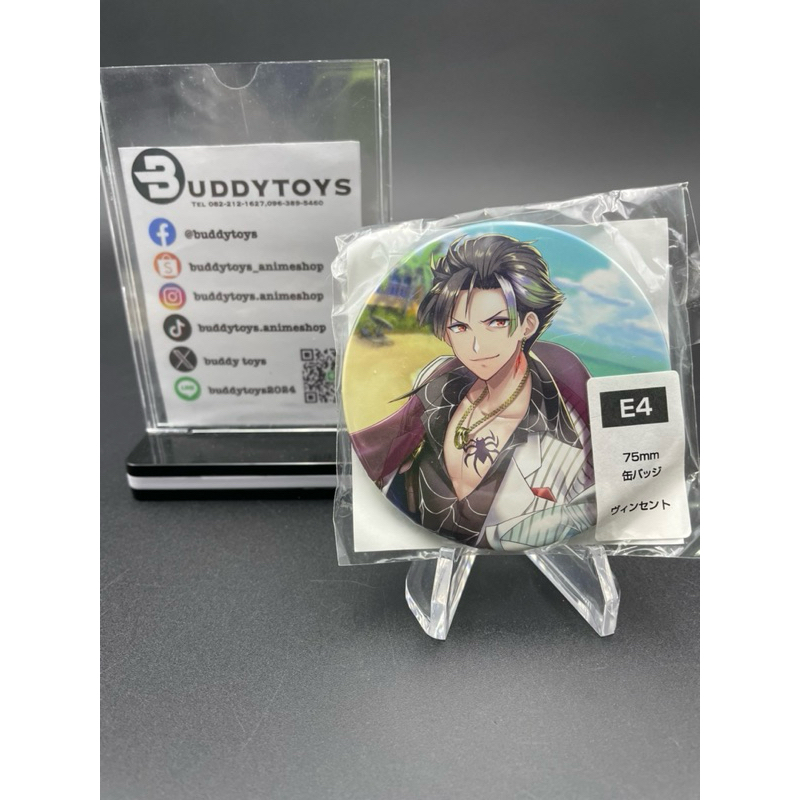 (ไม่ครบ)เซ็ตเข็มกลัด ไวท์แคท โปรเจกต์[White Cat Project Natsuiro Summer KUJI ~Splash!~ -Can Badges-]