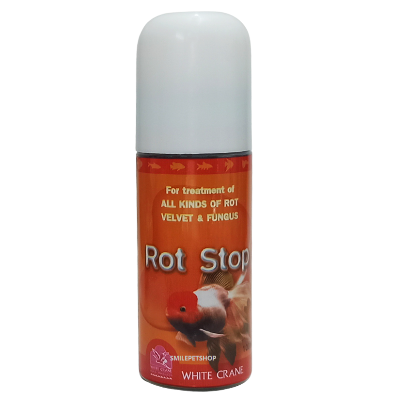 ROT STOP (ยารักษาโรคปลาสวยงาม รักษาโรค ครีบ,หาง,ปาก,ตัวเปื่อย และใช้ป้องกันโรคที่เกิดจากเชื้อรา)