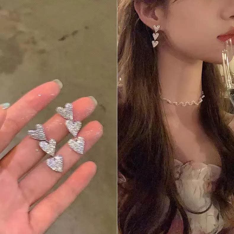 ต่างหูเงิน ต่างหูเพชร ต่างหูยาว พร้อมส่งในไทย