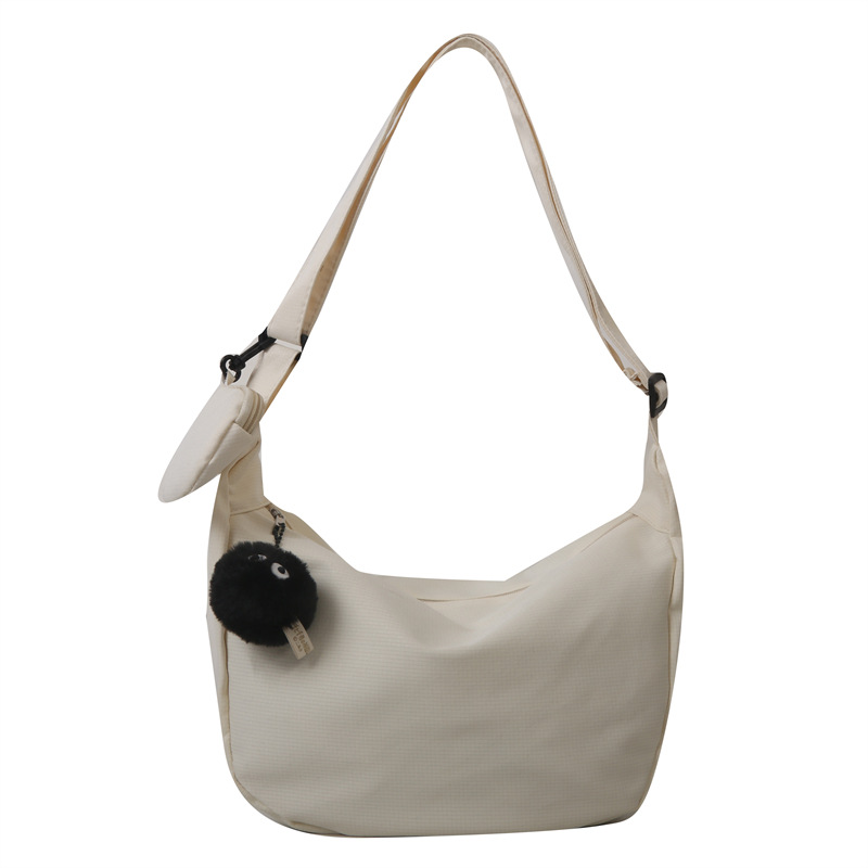 กระเป๋าผ้า สะพายข้าง สไตล์เกาหลี แถมพวงกุญแจ Bag1029