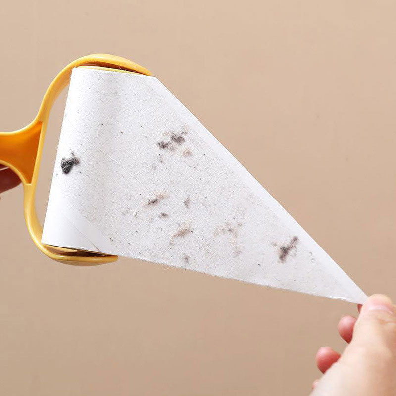 ลูกกลิ้งทำความสะอาดเสื้อผ้า ขนฝุ่นละเอียด ด้าใหญ่ สุ่มสี