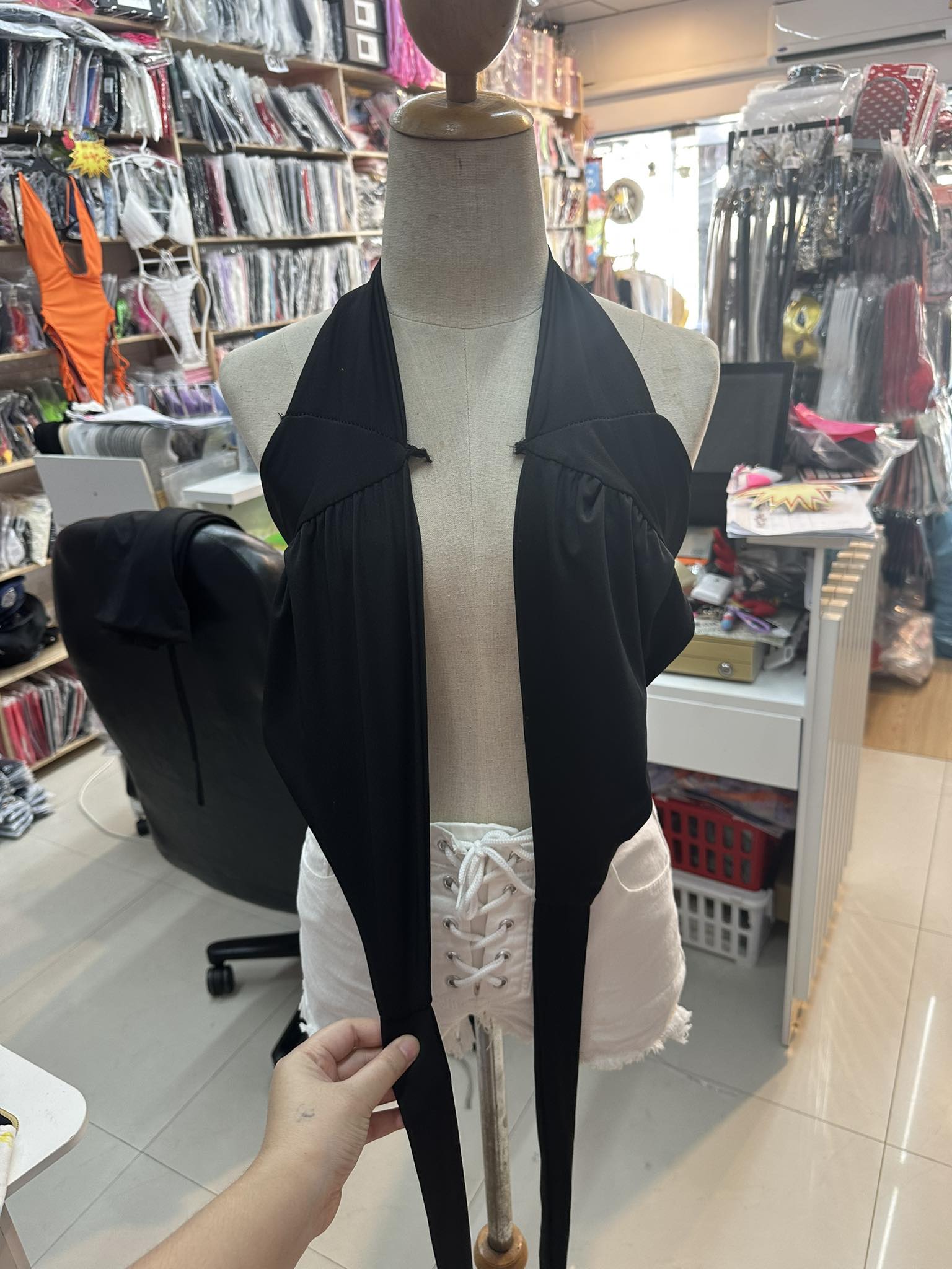 ชุดเซทดำ ไขว้หน้า เซ็กซี่ รหัส CN2203