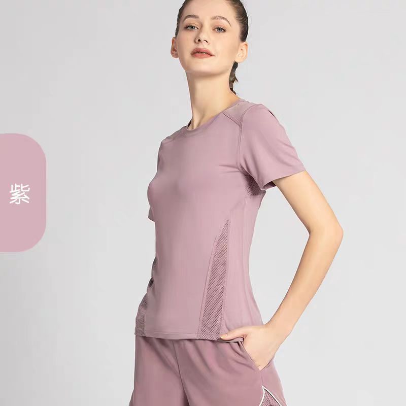 ชุดออกกำลังกาย เสื้อแขนสั้น SP081 พร้อมส่งในไทย