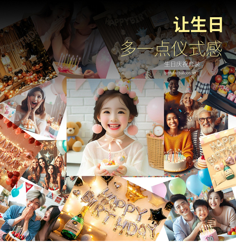 ลูกโป่งตกแต่ง วันเกิดเซอร์ไพรส์ มีหลายแบบ จัดเซท พร้อมใช้งาน พร้อมส่งในไทย