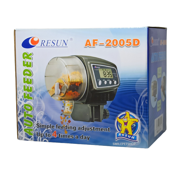 Resun AF-2009D(เครื่องให้อาหารปลาอัตโนมัติระบบดิจิติล ตั้งเวลาได้ 4 ครั้ง/วัน ปรับปริมาณอาหารได้)
