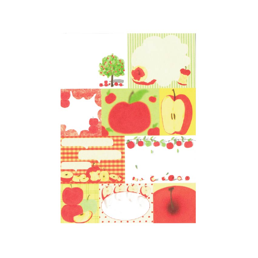 Red Apple Memo Pad