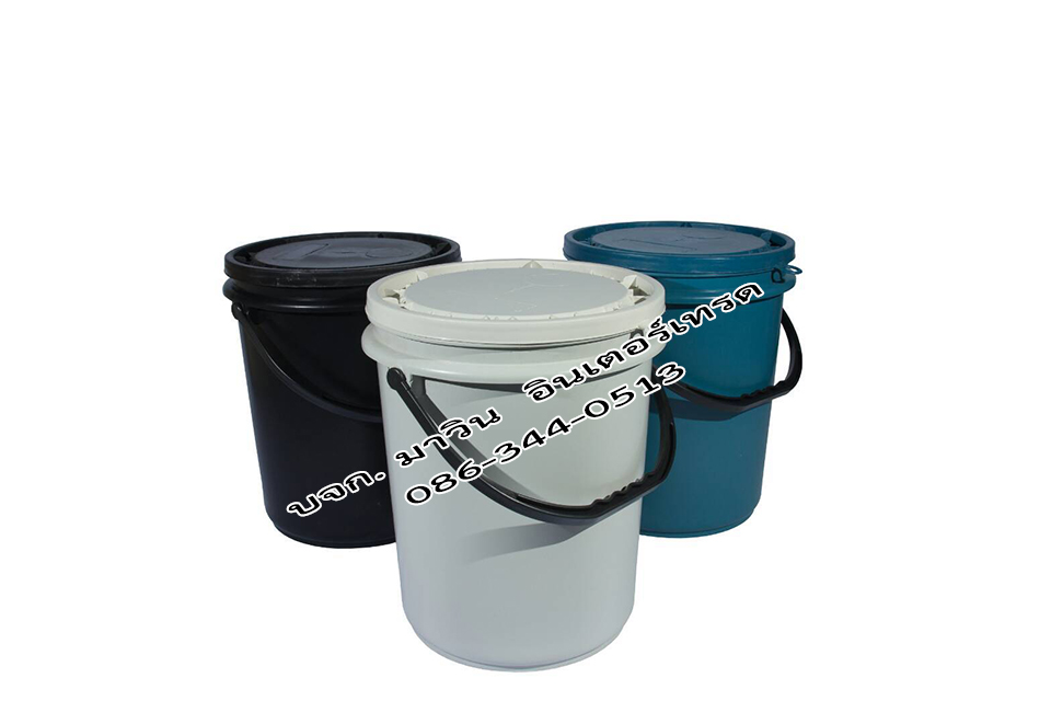 ถังขยะอินทรีย์ ถังขยะเปียกใส่เศษอาหาร ถังตัดก้น สีดำ และสีอื่นๆ พร้อมฝาปิด แบบหูหิ้ว