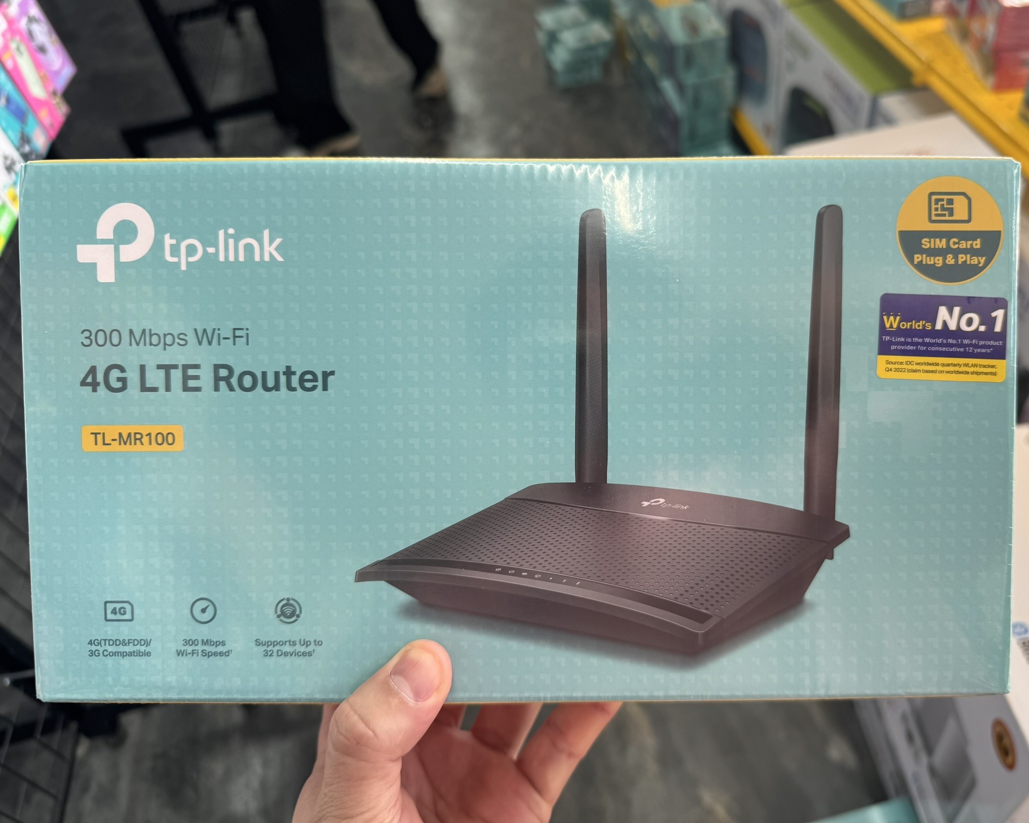 TP-LINK TL-MR100 4G LTE Router 300Mbps