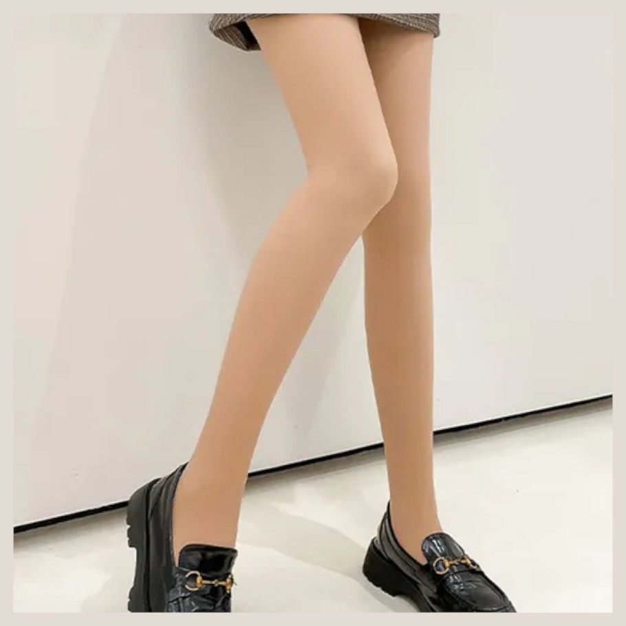 ถุงน่องหนา ผู้ใหญ่ สีขุ่น สามารถซักเครื่องได้ ไม่ขาด