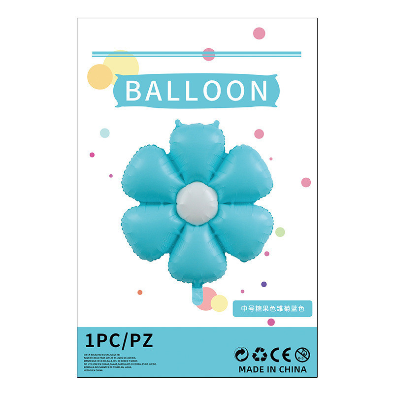 ลูกโป่งดอกเดซี่ ดอกเดซี่ยิ้ม ลูกโป่งตกแต่งวันเกิด ลูกโป่งมินิมอล