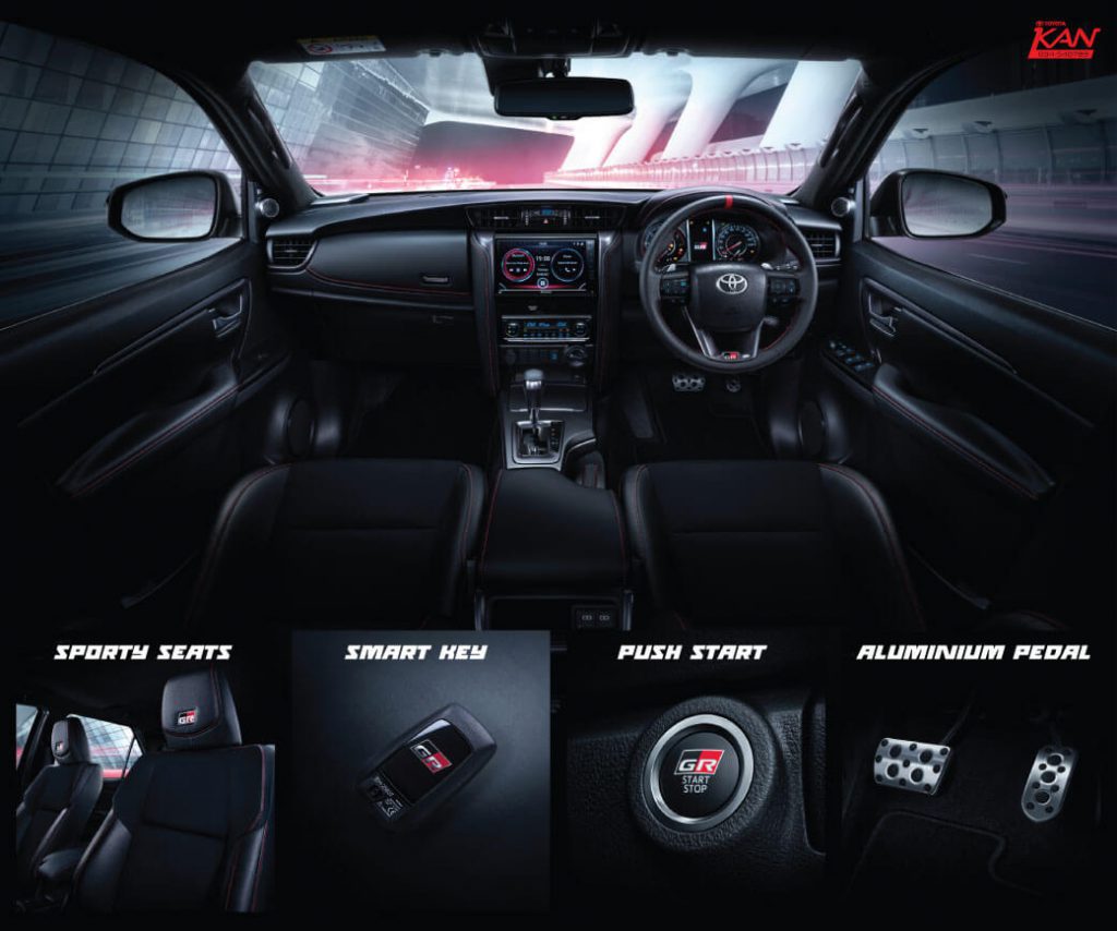 แป้นเบรค+คันเร่ง GRsport แท้ศูนย์ โตโยต้า ฟอร์จูนเนอร์