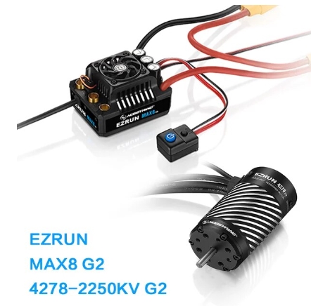 Hobbywing EZRUN MAX8 G2 160A 3-6S ESC + 4278SD 2250KV