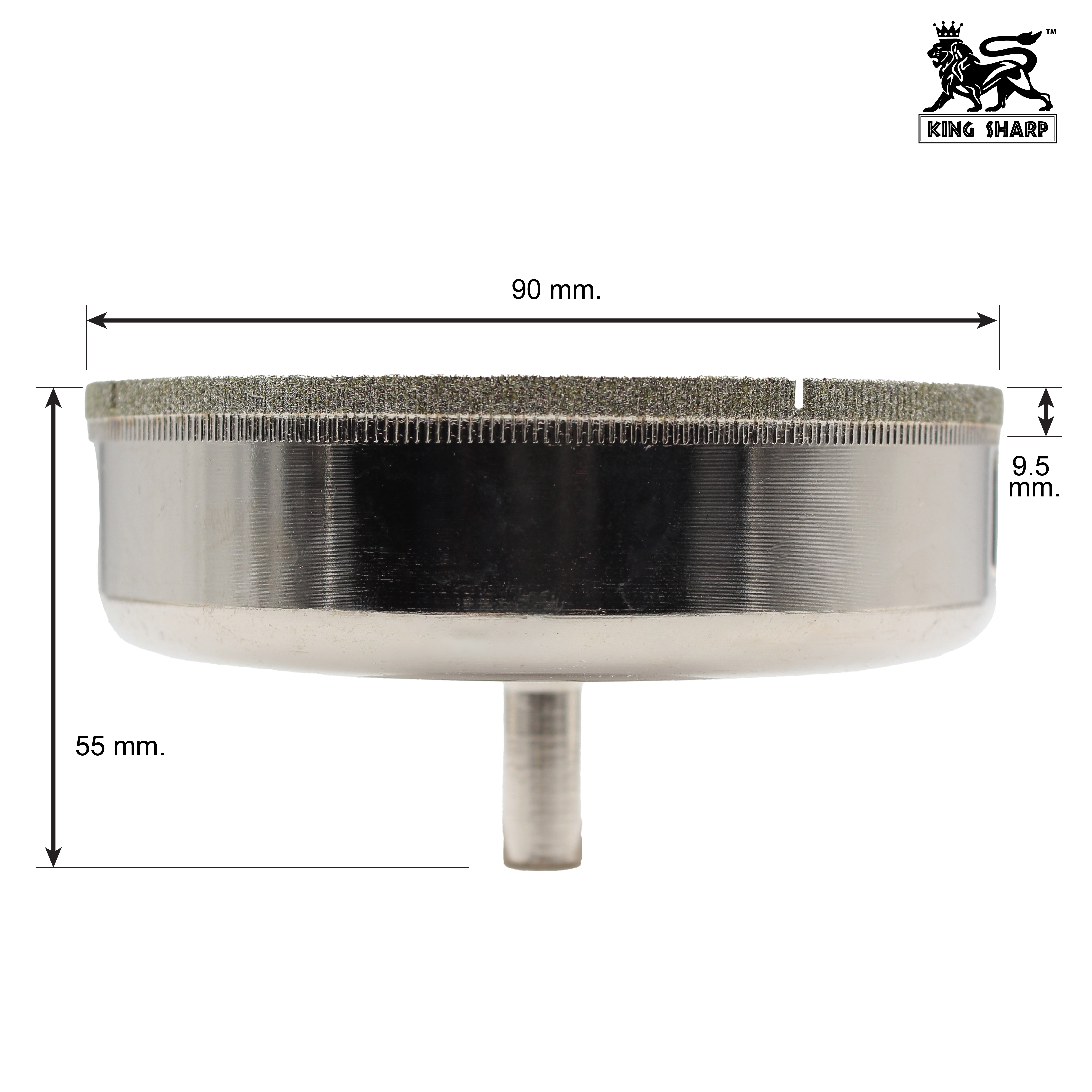 เพชรเจาะกระจก KINGSHARP (P) 90x55 mm.