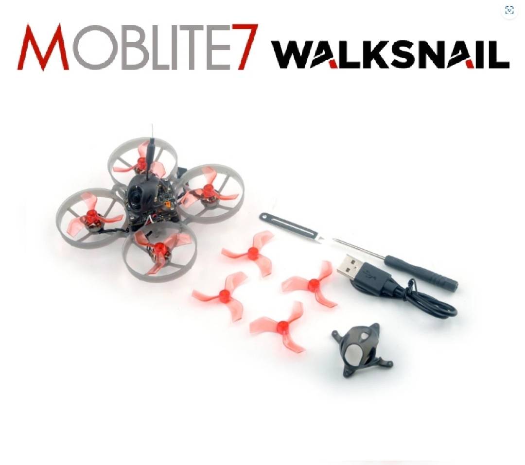 HappyModel Moblite7 Walksnail V2 1S 75mm.HD Brushless Whoop SuperbeeF4 Lite EX1002 KV20000
