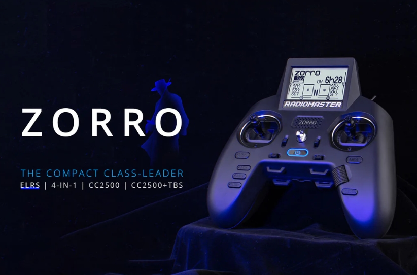 Radiomaster Zorro Radio Controller CC2500 4-in-1 ELRS Hall Sensor Gimbals OpenTX EdgeTX