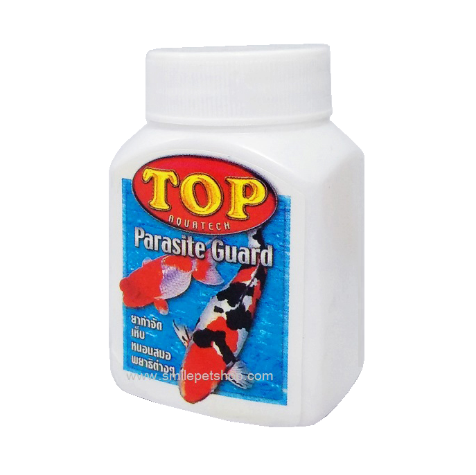 TOP Parasite Guard 50 g.(กำจัดเห็บ หนอนสมอ พยาธิภายนอก บนตัวปลา)