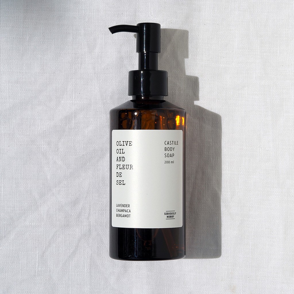 02 'SERENE GARDEN' OLIVE OIL AND FLEUR DE SEL / CASTILE BODY SOAP