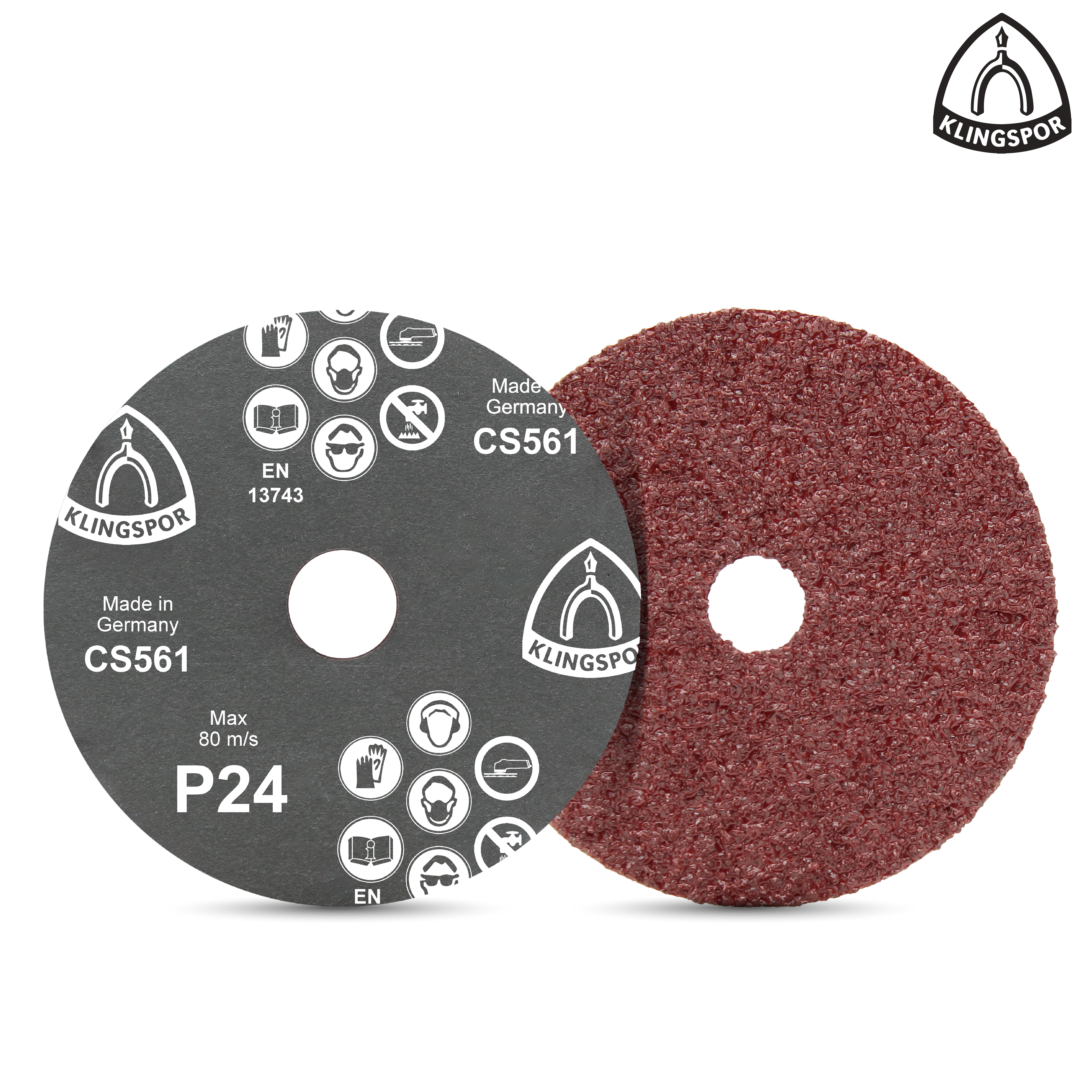ทรายกลม KLINGSPOR 24CS561 100x16 mm.