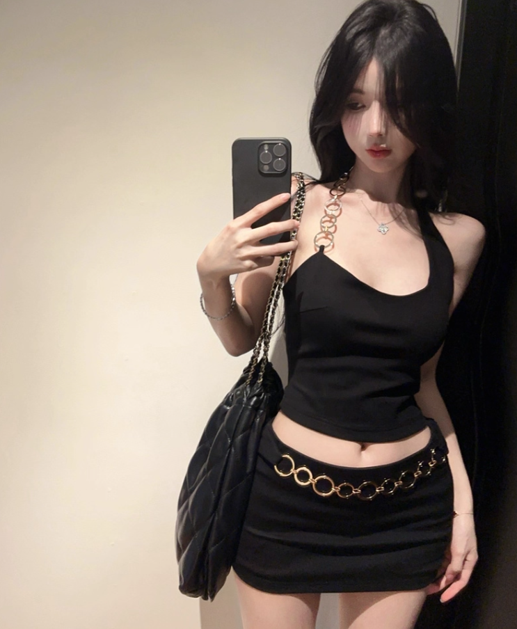 ชุดเซท เสื้อ+กระโปรง เซ็กซี่ CN5509 พร้อมส่งในไทย