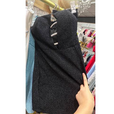 เดรสเกาะ ผ้าวิ๊ง สายคาดเพชร พร้อมส่ง D618/D619