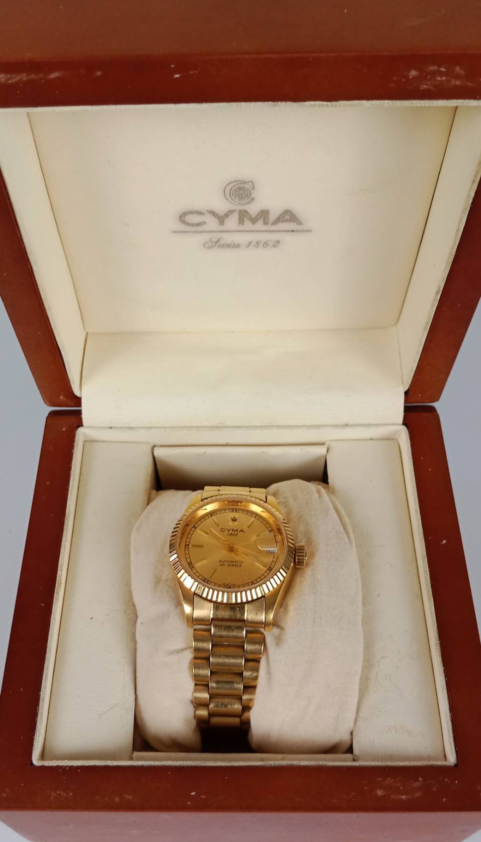 CYMA 1862 ระบบ AUTOMATIC 25 JEWELS หน้าปัด 31 mm พร้อมกล่อง