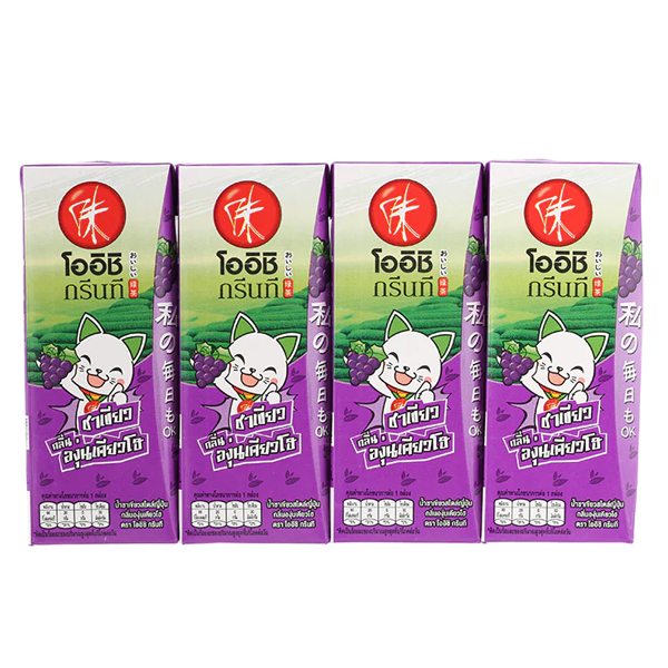 8854698015578 โออิชิองุ่นเคียวโฮวุ้นมะพร้าว 180 ML (แพค)