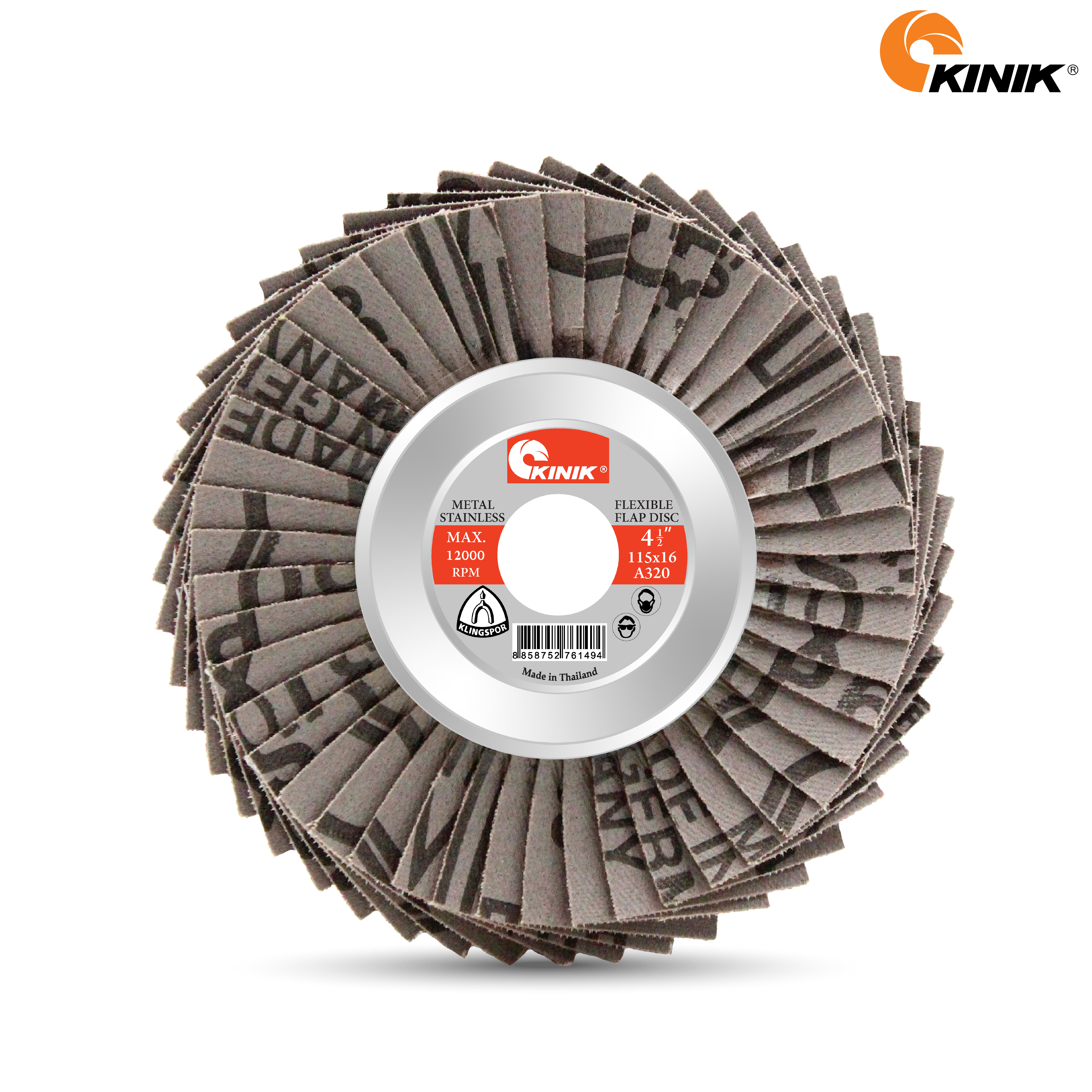 จานทรายหลังอ่อน(310) KINIK A320 115x16 mm.