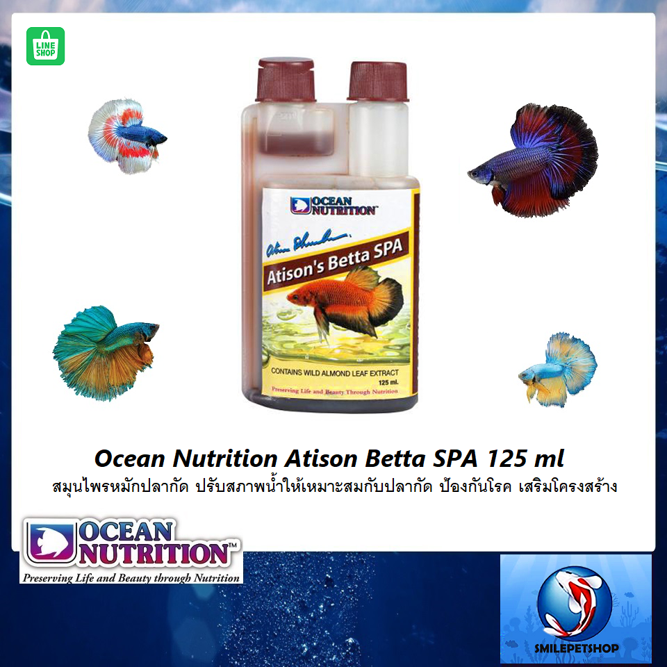 Ocean Nutrition Atison Betta SPA 125 ml(สมุนไพรหมักปลากัด ปรับสภาพน้ำ ป้องกันโรค เสริมโครงสร้าง)