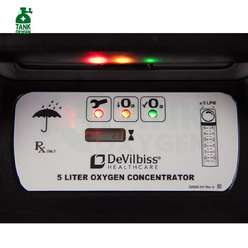 Devilbiss รุ่น 525KS (เสียงระดับ >40dBA) เครื่องผลิตออกซิเจน 5 ลิตร ประกันศูนย์ไทย 3 ปี