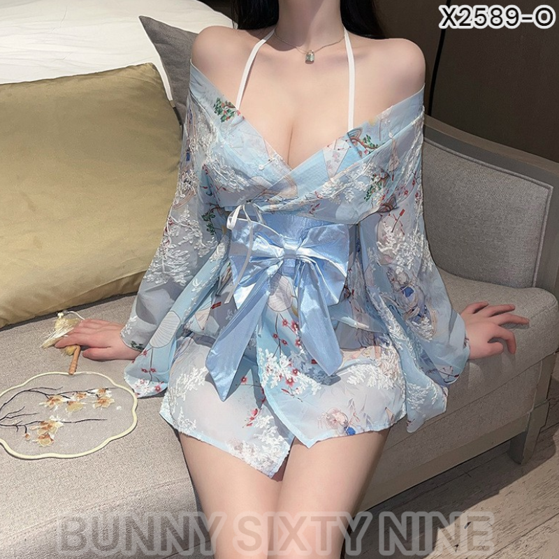 เสื้อกิโมโน คอสเพลย์กิโมโน ครบเซท