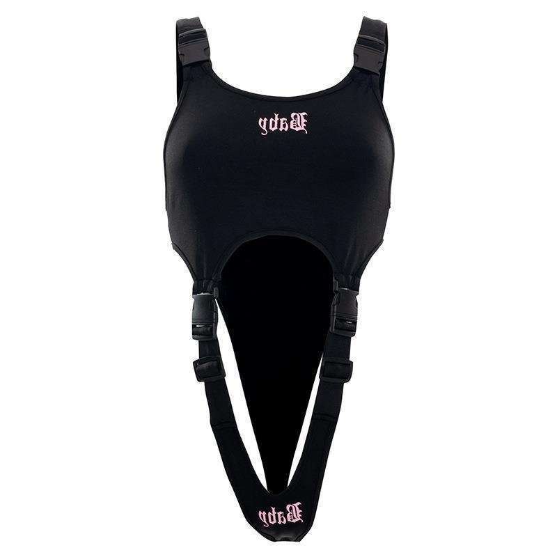 บอดี้สูท Casual Jumpsuit สีดำ CN44171