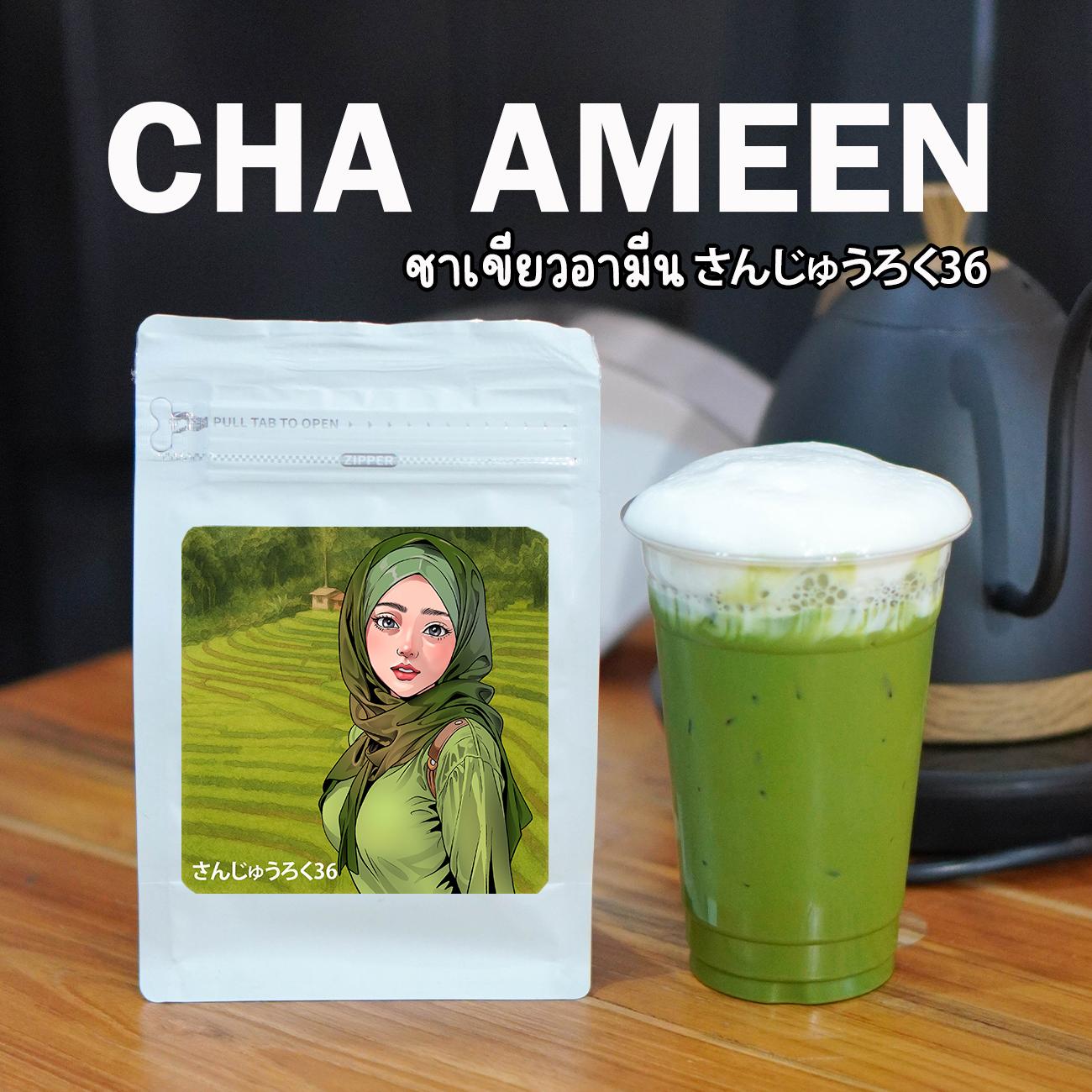ชาอามีน : CHA AMEEN : ชาเขียว สูตรเข้ม สไตล์ใต้ หอม เข้ม ถึงใจ