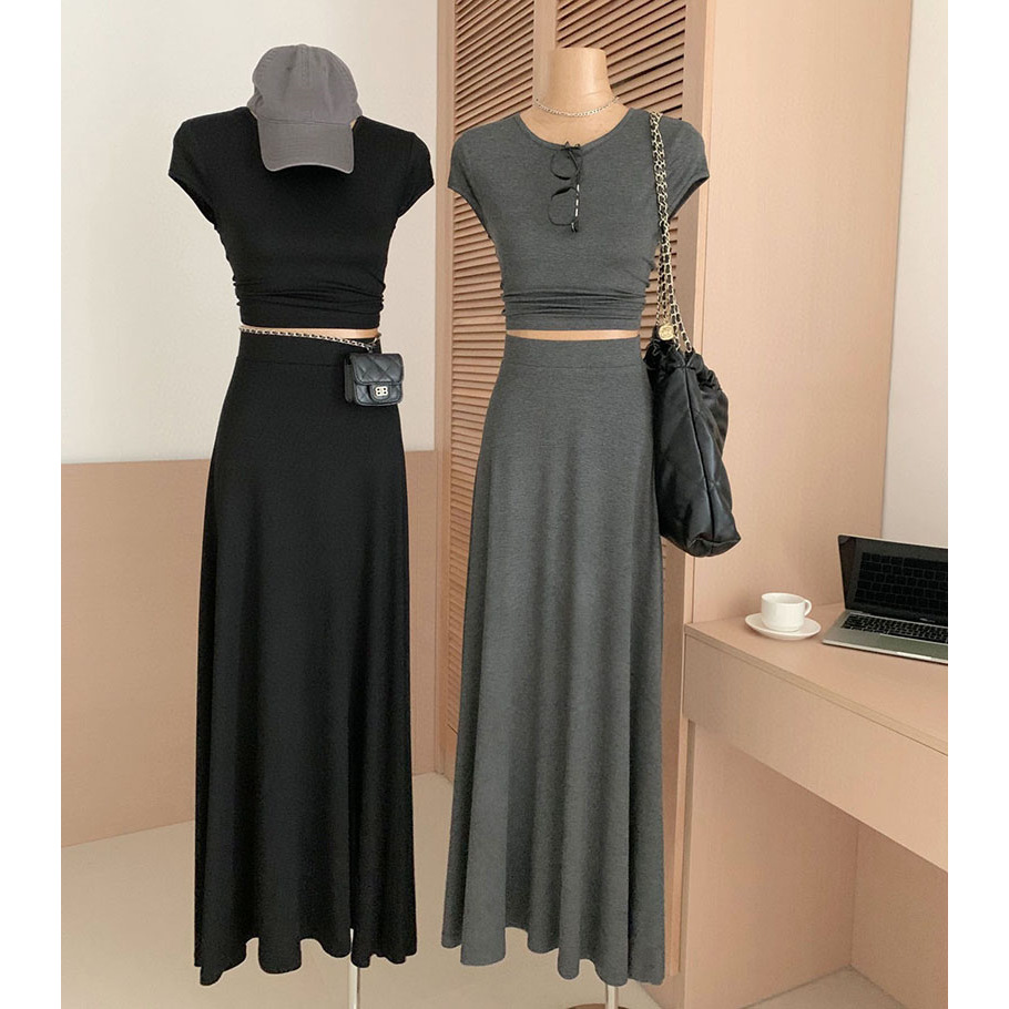 ชุดเซท เสื้อ+กป. กระโปรงยาว รหัส CN4680