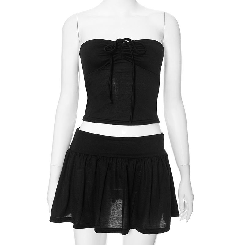 ชุดเซท เกาะอก+กระโปรง รหัส GB006