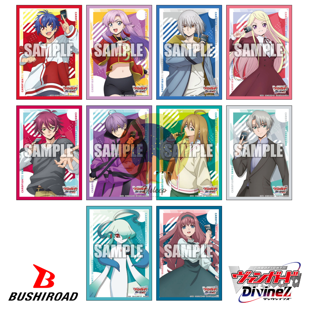 [PRE-ORDER] Bushiroad Sleeve Mini Cardfight!! Vanguard Divinez: Akina Myodo, Suo Yobitsugi, Nao Inabe, Senka Kanae, Kuon Aikawa, Michiru Hazama, Megumi Okura, Raika Koshiba, Gui, Minae Mirei