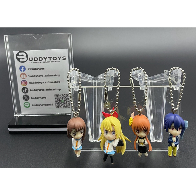 พวงกุญแจ จิโตเกะ&โอโนเดระ&สึกุมิ&มาริกะ -รักลวงป่วนใจ[Nisekoi Swing Keychain - Chitoge&Onodera&Tsugumi&Marika]