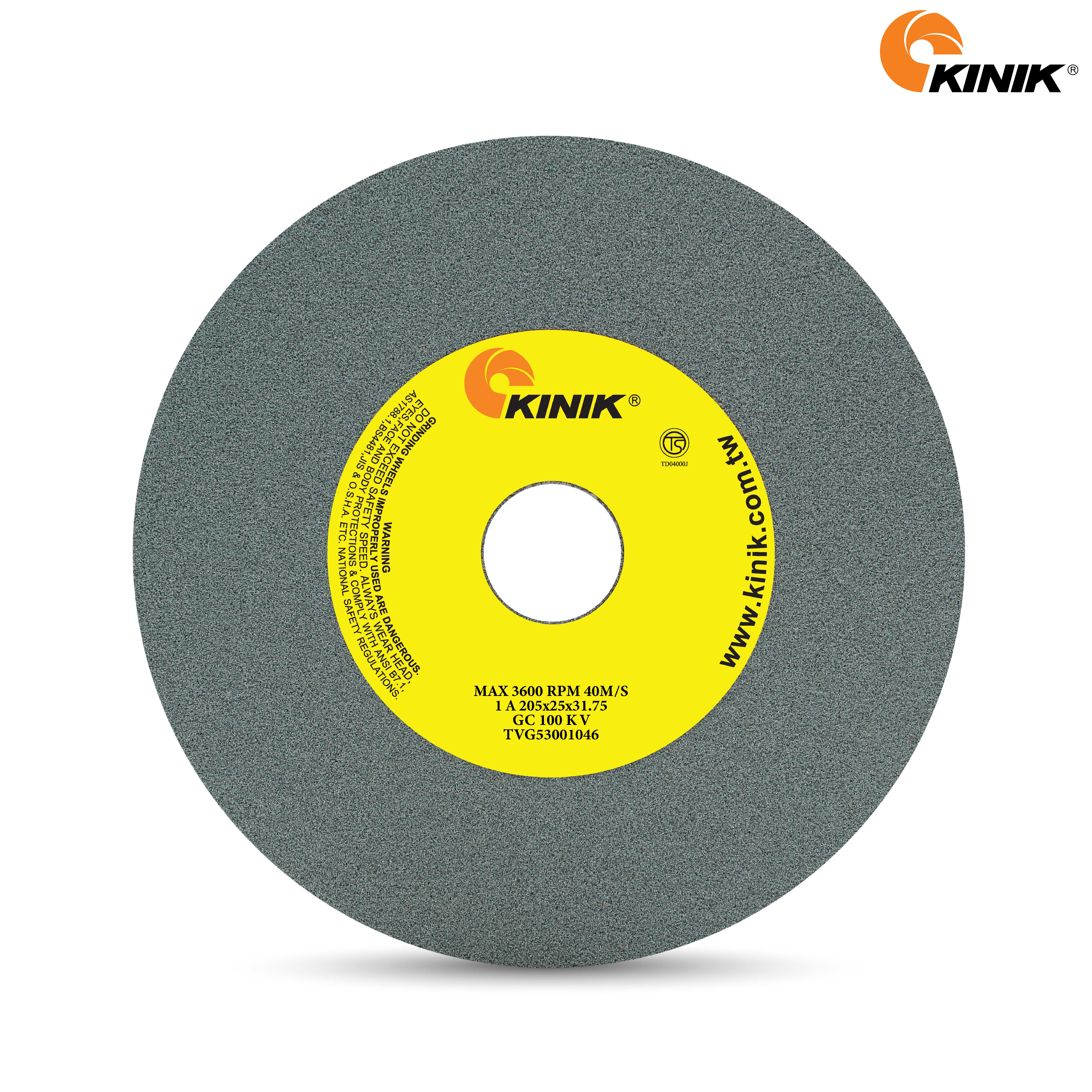 หินเจียร KINIK GC100KV1A 205x25x31.75 mm.