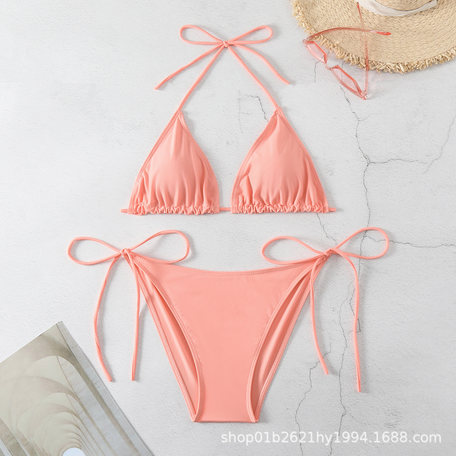 ชุดว่ายน้ำ บิกินี่ แบบผูกเชือก มีหลายแบบ พร้อมส่ง