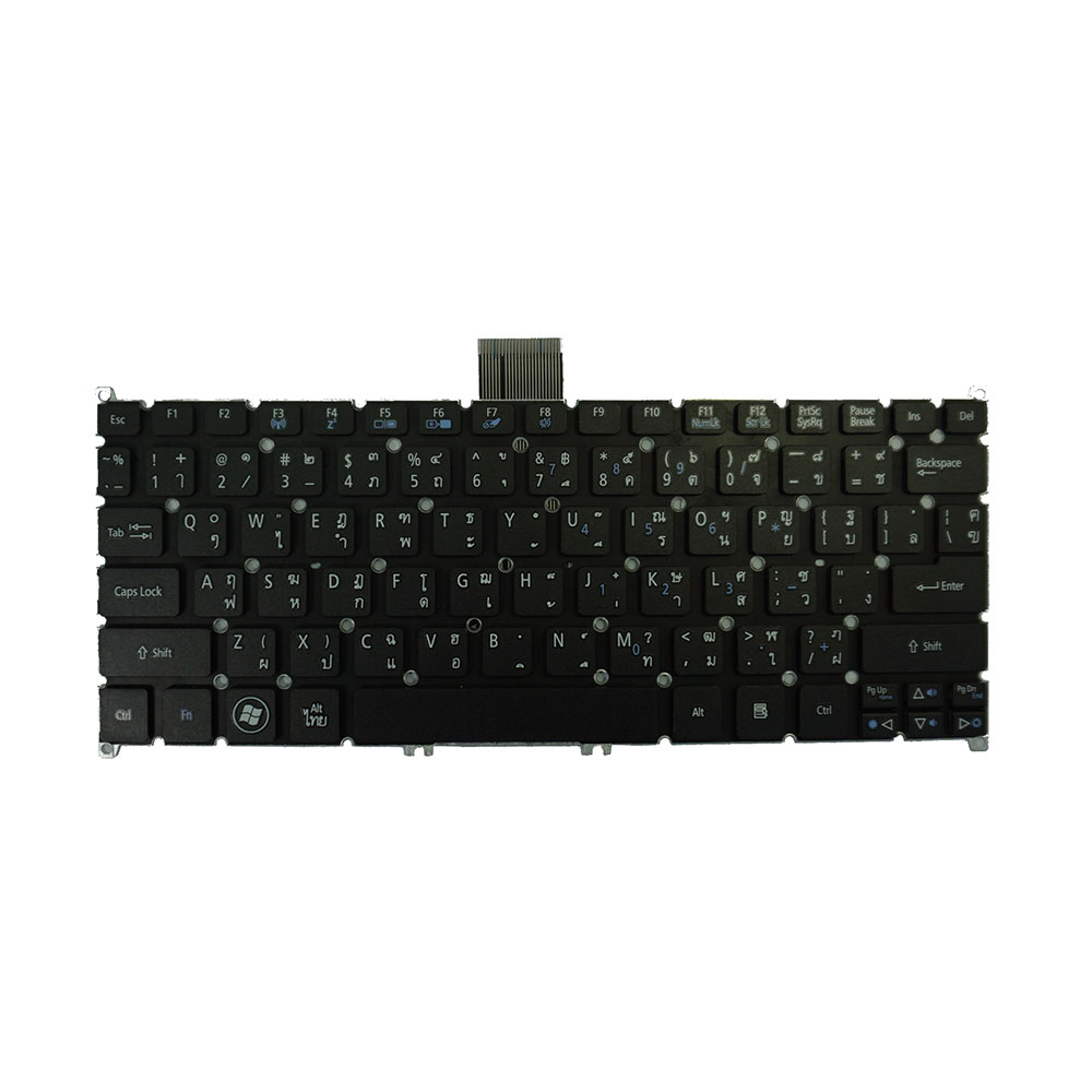 OEM Acer keyboard (แป้นไทย-อังกฤษ) สำหรับรุ่น Aspire One 725 756 , S3-391 S3-951 , S5-391 , V5-121 V5-131 V5-171