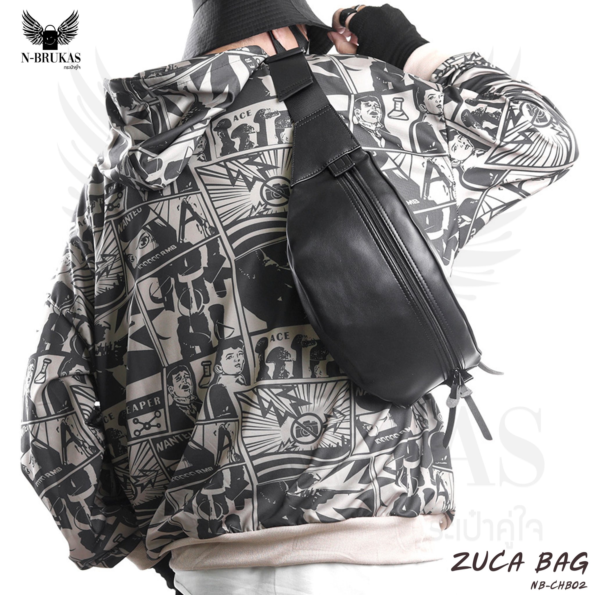 ZUCA BAG | กระเป๋าคาดอก หนัง PU คุณภาพสูง เกรดพรีเมี่ยม กระเป๋าคาดเอว คาดหลัง | NB-CHB02 | N-Brukas